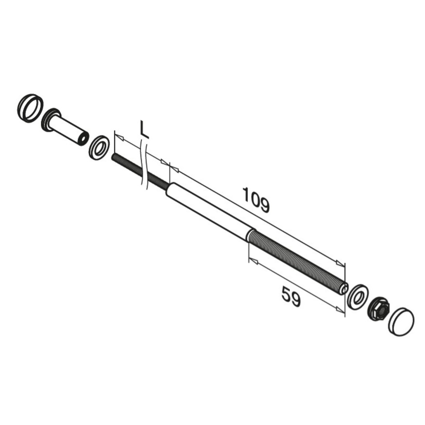 Fast Fix Cable Set for railing construction