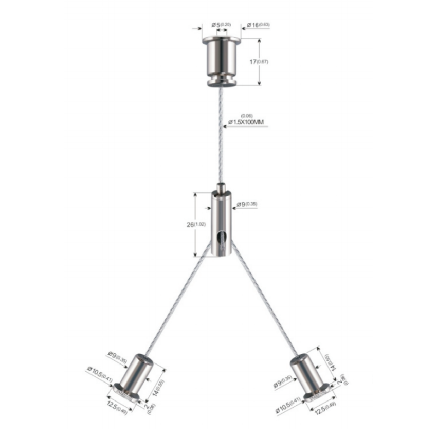 Buy infrared panel suspension system, Wire rope stunter