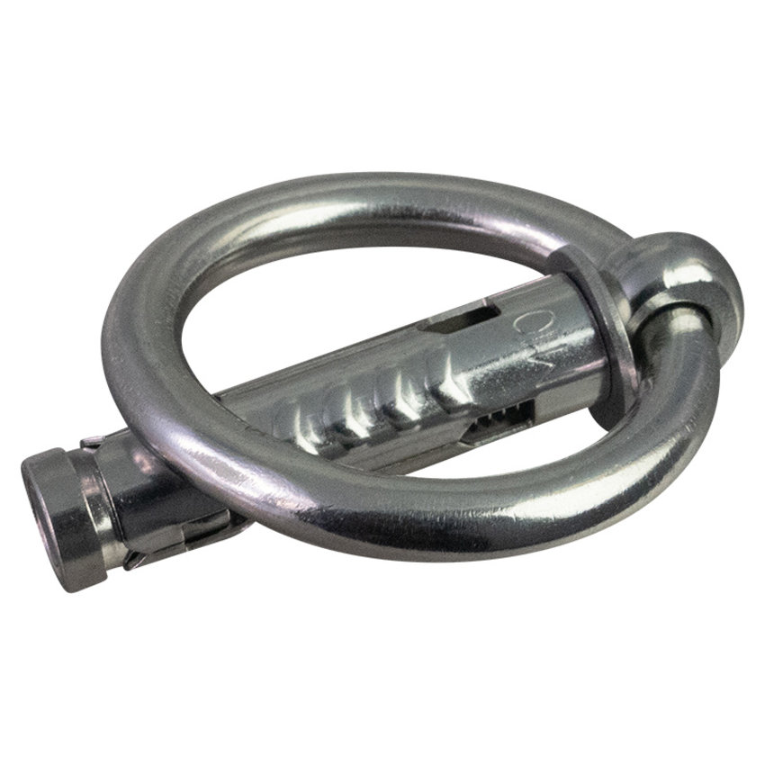 Stainless steel Wall Anchor for attaching chains or cable locks