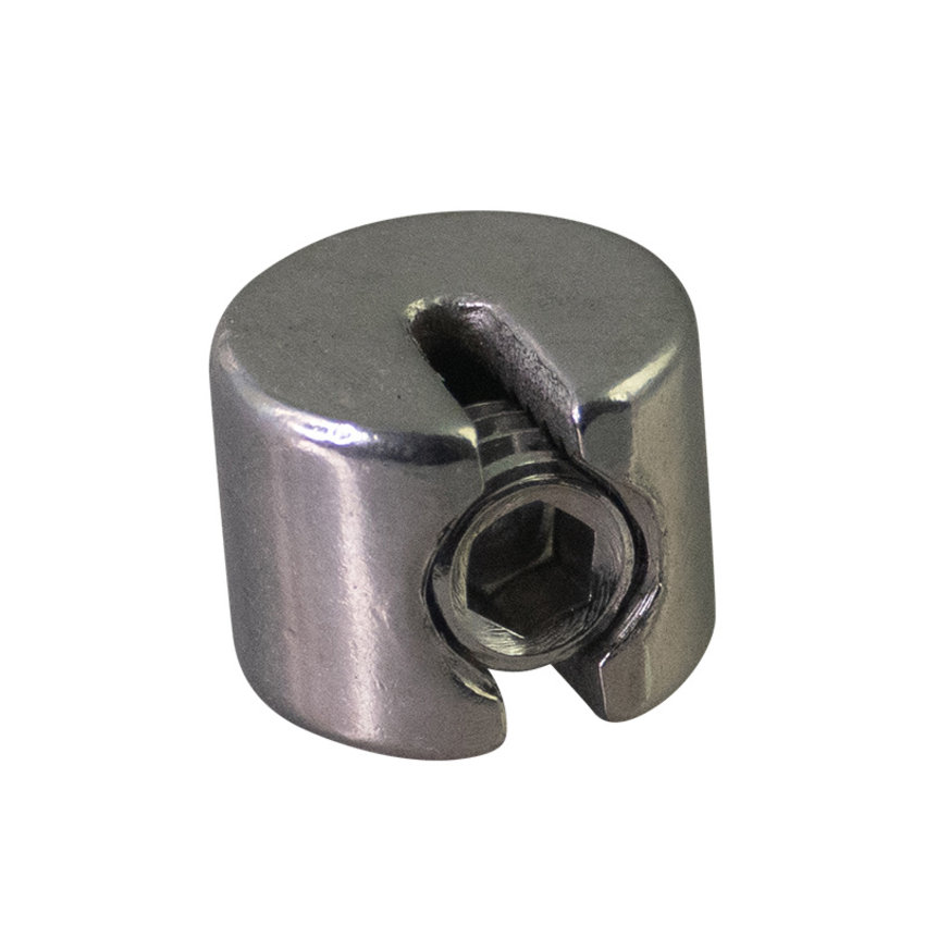 Edelstahl 316 Drahtseil Klemstopper 4mm für Seilgeländer und Außenbereiche