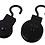 Pulley with hook 25mm black