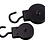 Pulley with hook 25mm black