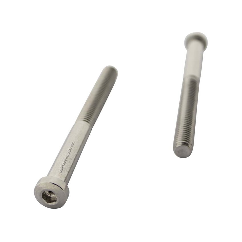 External thread terminals left M8x86 Stainless steel Bolt for railing system