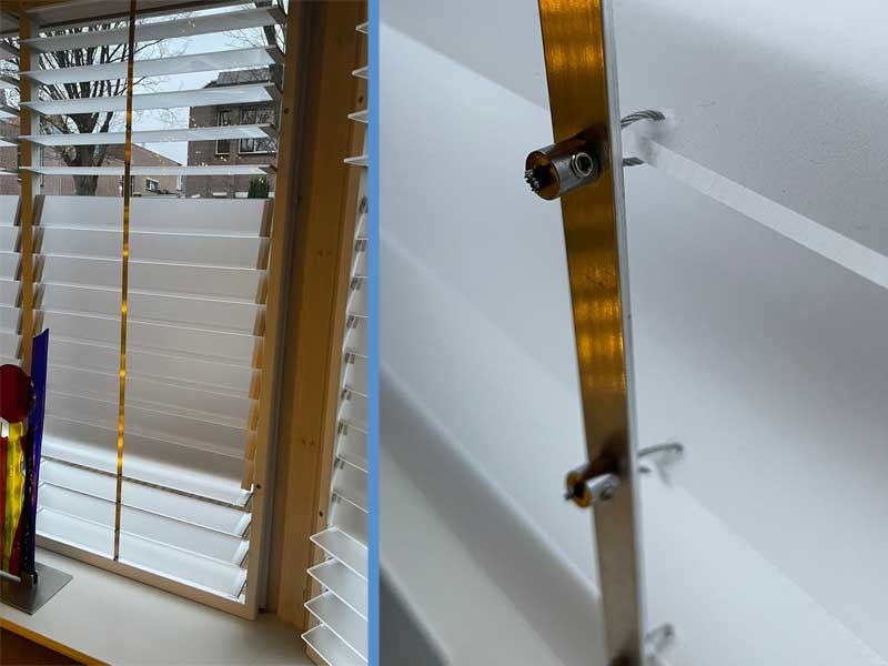Licht doorlatende shutters - Klantinzending