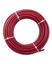 Wire Ropes 3/4 mm pvc 20 meter Red