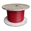 Steel cable 2/3mm red 1000m plasticised Mega roll