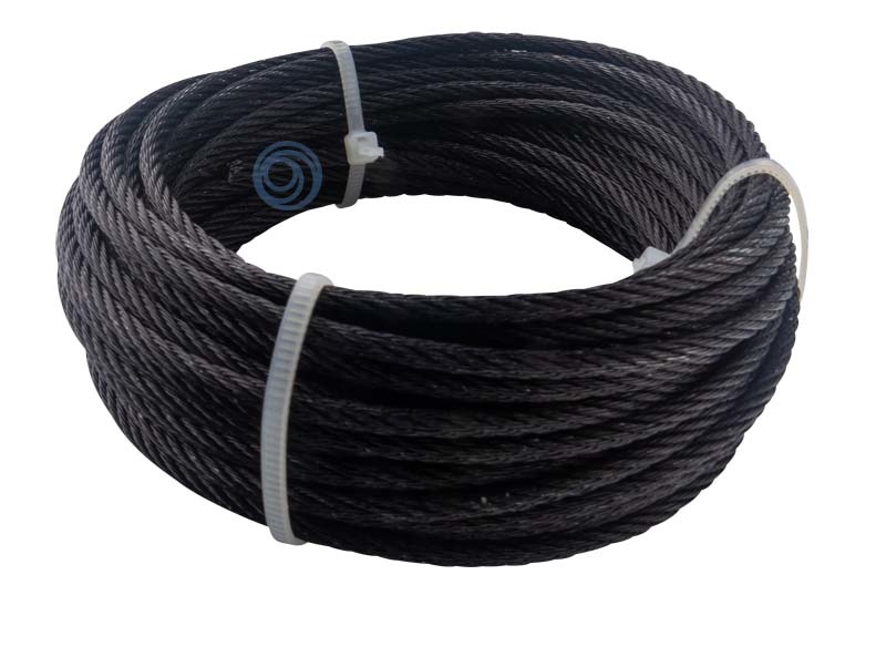 Wire Rope 5mm Black 10 Meter For Sale - Wire rope stunter