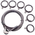 Drahtseil mit Vorhänge-Rundschloss 5 meter Diebstahlsicherung für Terrassenmöbel 7 Stück