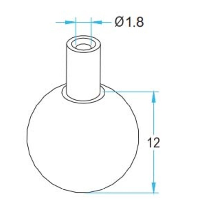 Ball gripper suspension system 1.8 x 12 mm
