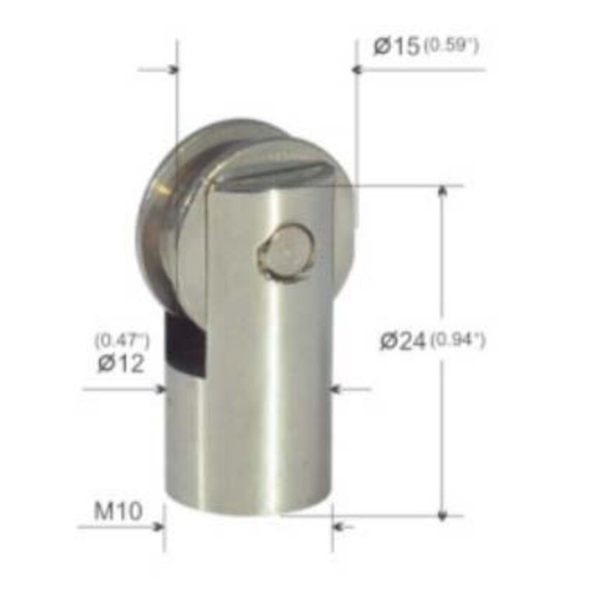 Riemenscheibe mit Gewindeanschluss M10 MF10X1
