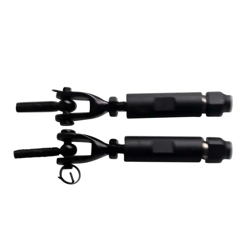 Geländerset 4mm 2dlg Schwarz Edelstahl rostfrei