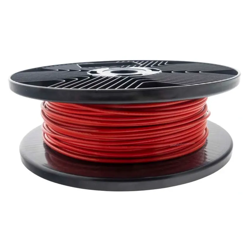 Stahlseil 2/3mm rot 100m plastifizierte