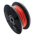 Steel cable 2/3mm red 100m plasticised