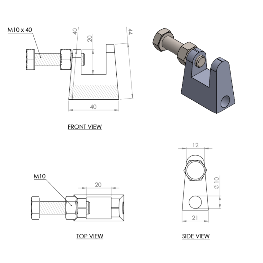 Beam clamp Model C