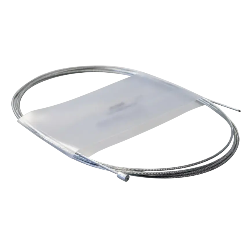 Binnenkabel verzinkt gas Ø1.25mm met 1 nippel Ø3x4mm L=2.250mm        