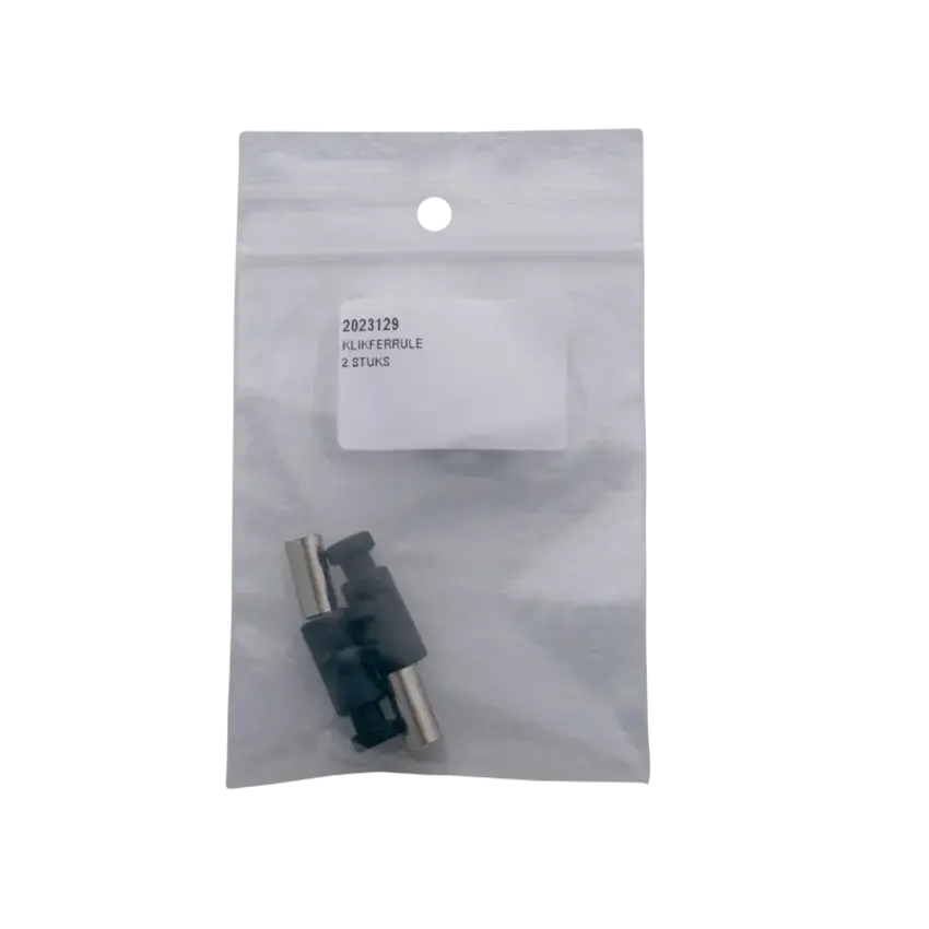 Nylon click ferrule per 2 pieces (incl. 2 pcs necessary BLK1160) in grip seal bag
