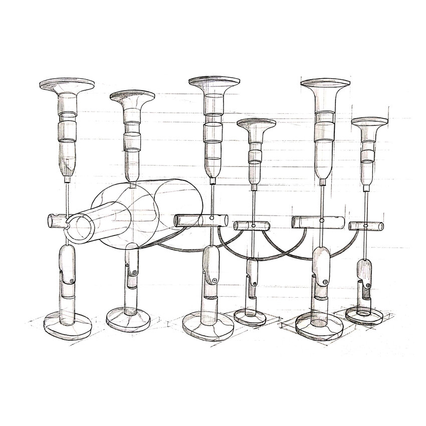 Steel wire rope Wine Storage System