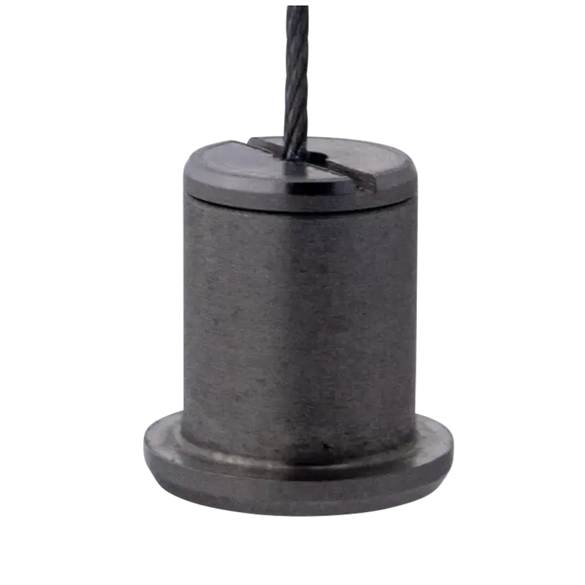 Robust and Durable Stainless Steel Round Ceiling Mount Specifically Designed for Steel Cables