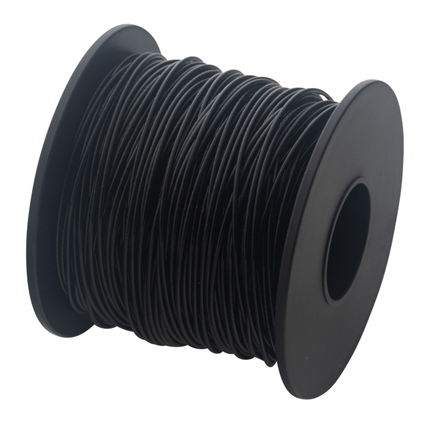 Black nylon-coated steel cable 50 M For Sale - Wire rope stunter