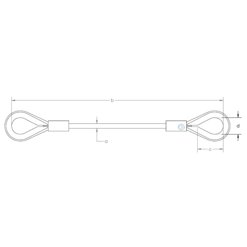 Budget staalkabel met lussen