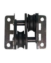 Reverse pulley 28 mm stainless steel with staggered polyamide wheels