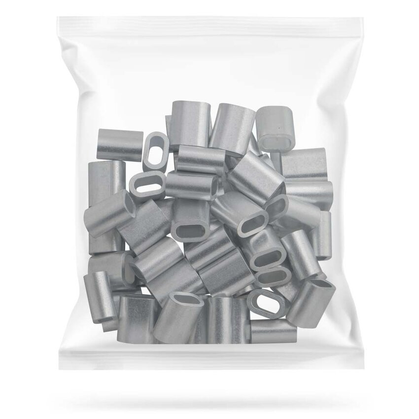 Wire rope clips 1mm Discount pack 50 pieces