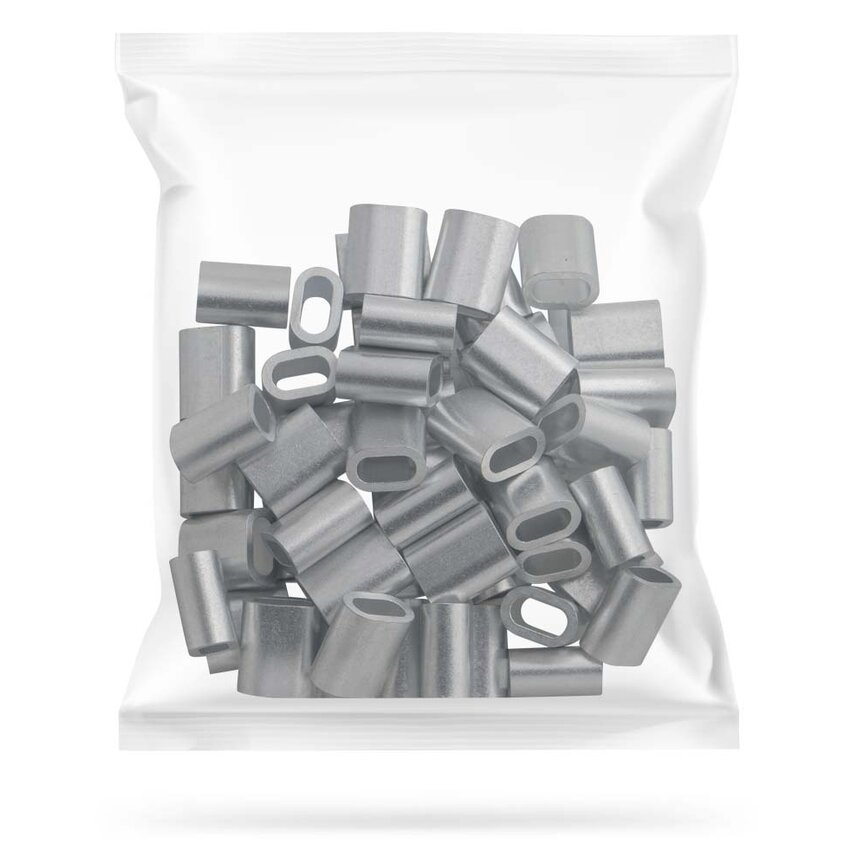 Wire rope clips 3mm Discount pack 50 pieces