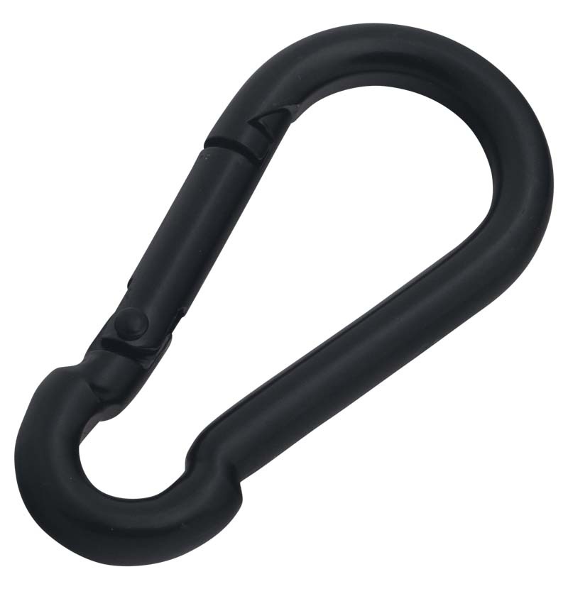 Doppelkarabiner Aus Edelstahl 316 – Schwarz, 90/100/115mm, Für Tauchzubehör & Outdoor