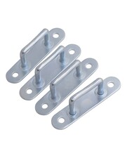 Eyeplate galvanised 73mm Budget Oblong - 4 pieces