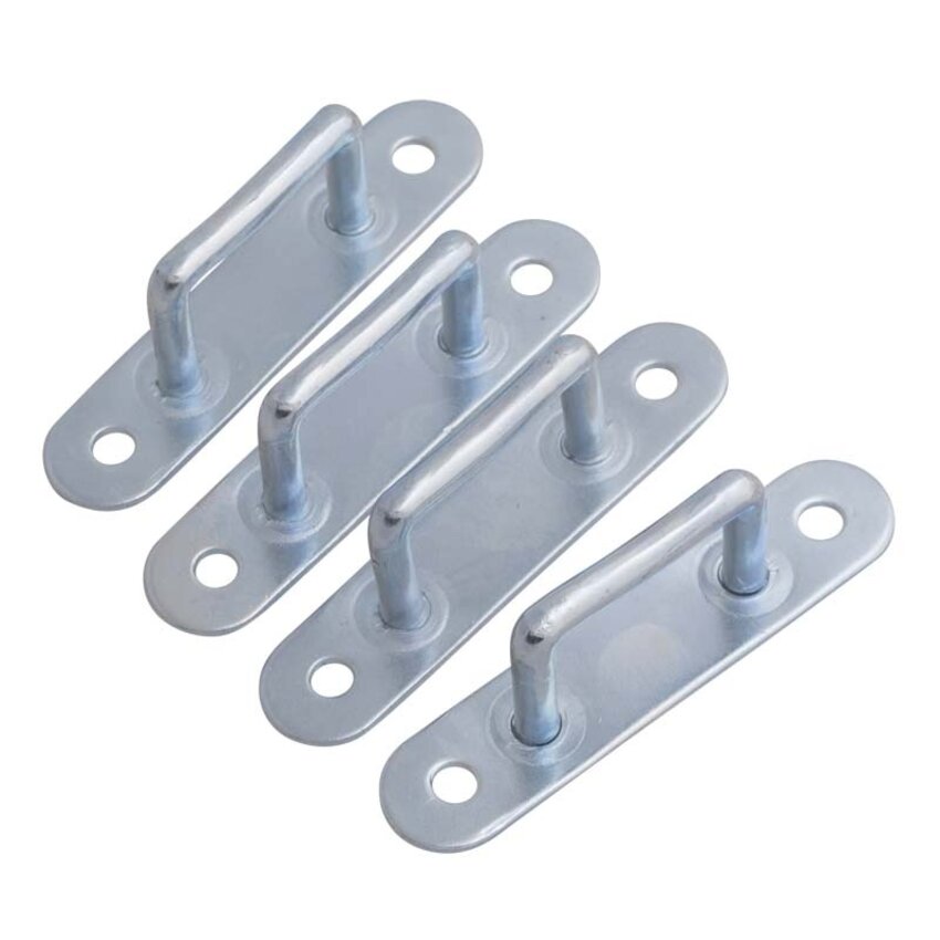 Eyeplate galvanised 73mm Budget Oblong - 4 pieces