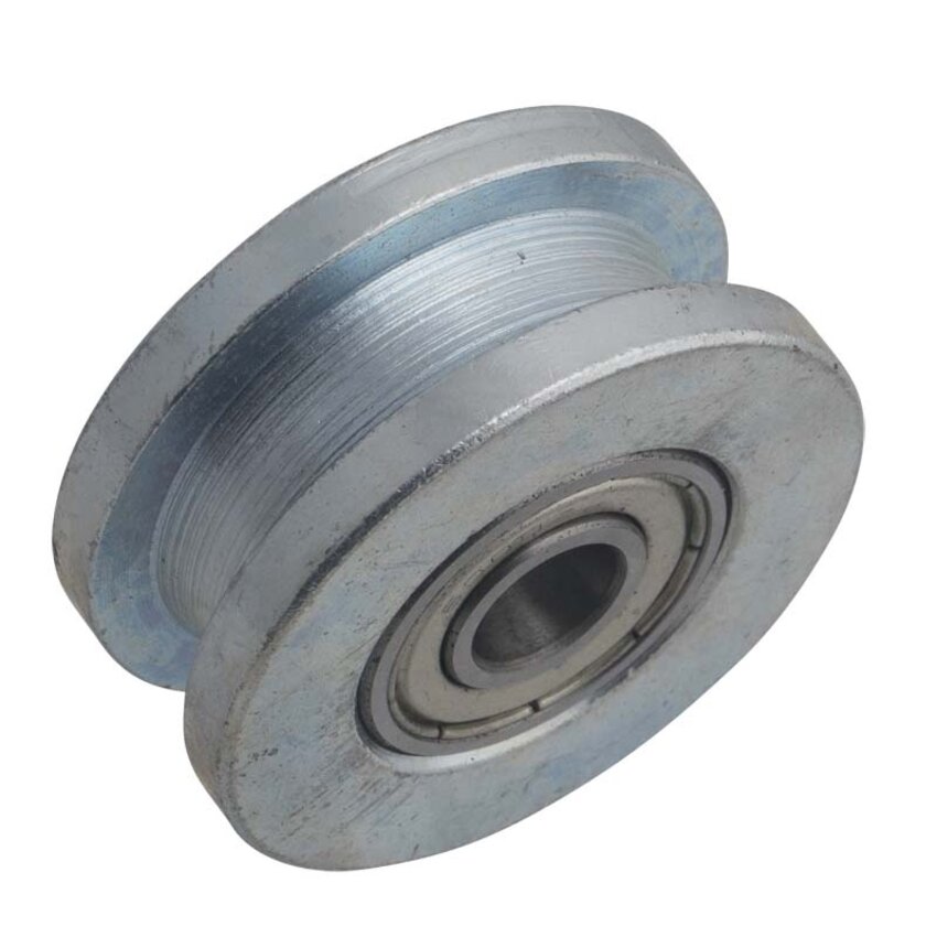 Stalen Wheel or sheave with square groove bearing 60mm