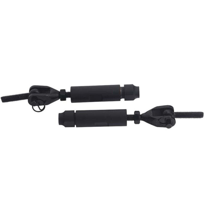 Geländerset 5mm  schwarz 2dlg Edelstahl Niro rostfrei