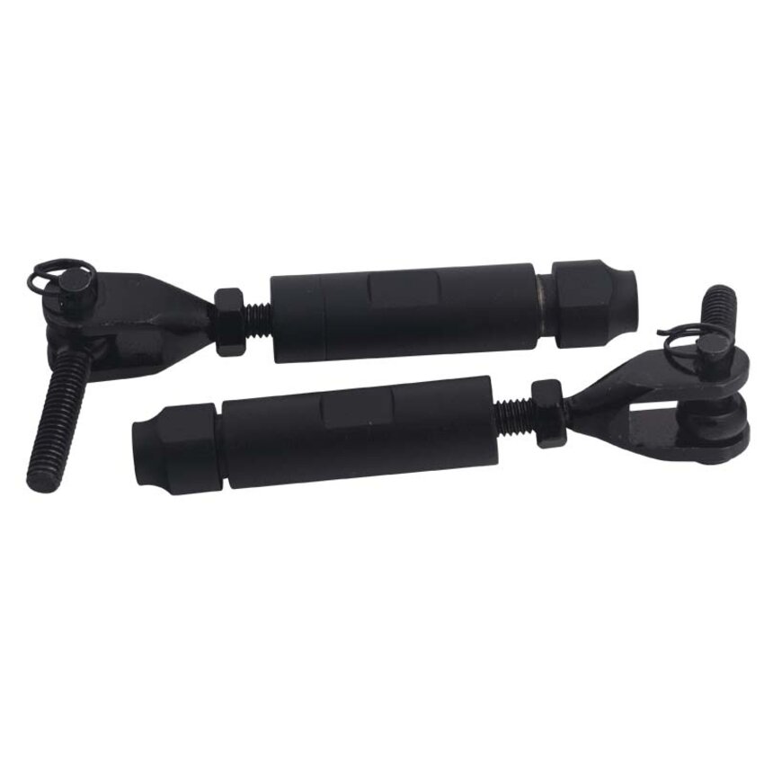 Railingset 4mm 2pcs black  Stainless steel