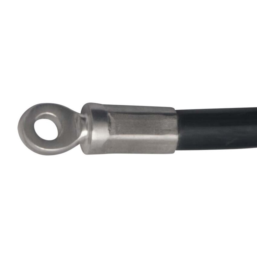 Stahlkabel/Schlaufenseil Spezialschloss 20m Schwarz