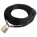 Slimline terracecable 10m black + lock