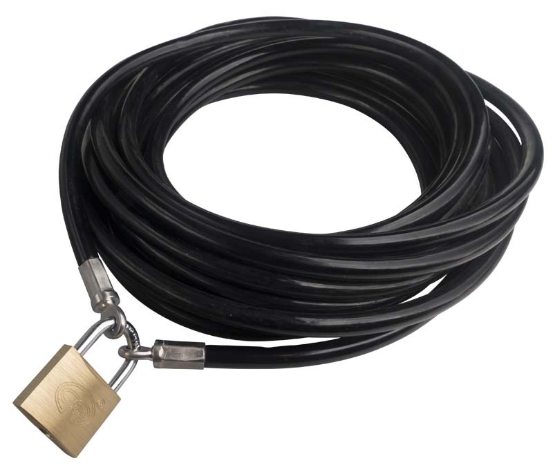 Terracecable 10M Black + Lock For Sale - Wire rope stunter