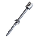 Green Climbing-aid-screw stainless 4mm