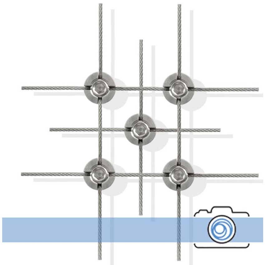 Plant Klimhulp kruisschroef Rvs Trellis 4mm