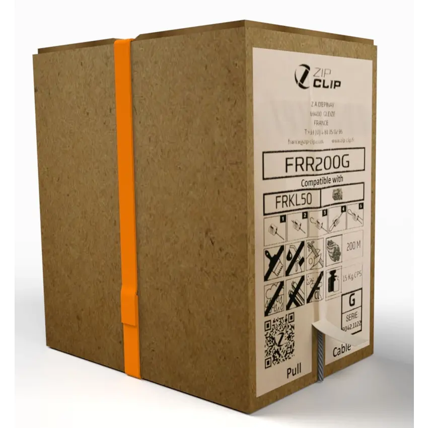 Black Steel Cable on  2mm 100 Meters in a dispenser box