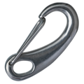 stainless Snap Hook with springclip 50mm