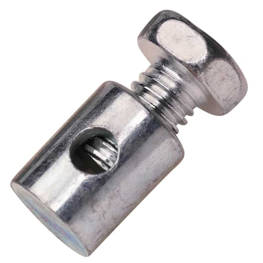 Draadvastzetter met enkele schroef M6 - Schroefnippel