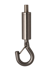 Suspension System Hook Stainless Steel with Spring Clip and Side Exit