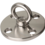 Edelstahl Augplatte mit  Ring aisi 304 / A2  - Heavy Duty