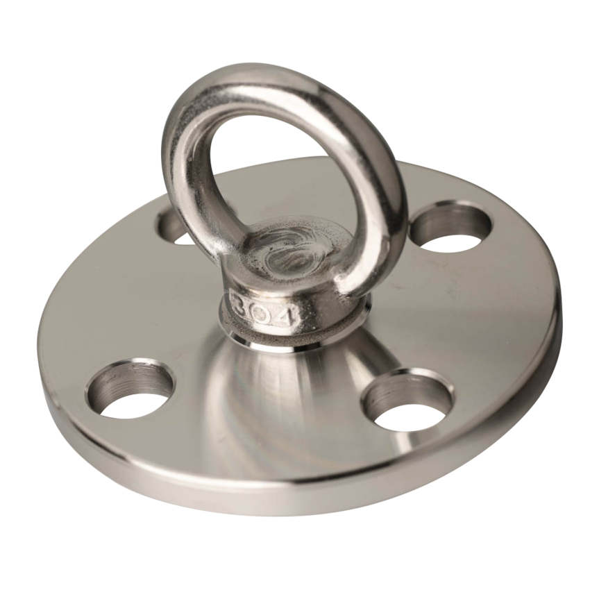 Stainless Eyeplates 40mm with Turnable  ring   - Heavy Duty