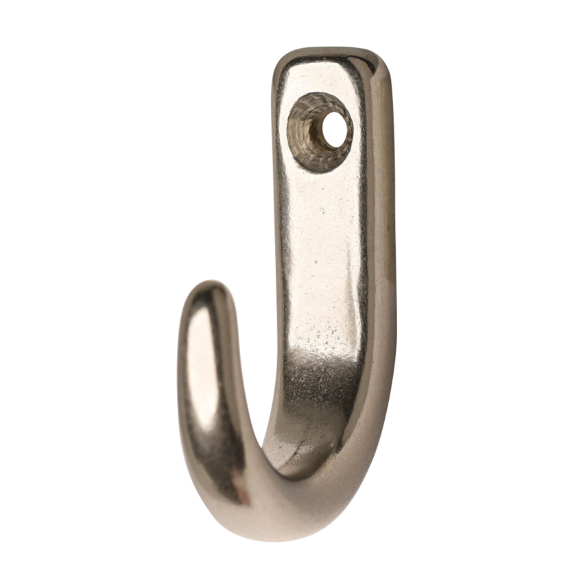 Stainless Coat hooks  25x30mm  A4 quality -  one hole Frieda