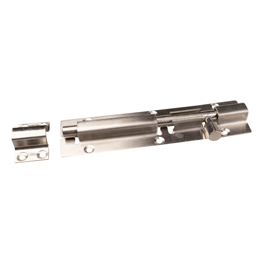 Edelstahl Türriegel 150 mm Gebürstet – Edelstahl 304 Schieberiegel für Tore, Türen, Schuppentüren und Zäune