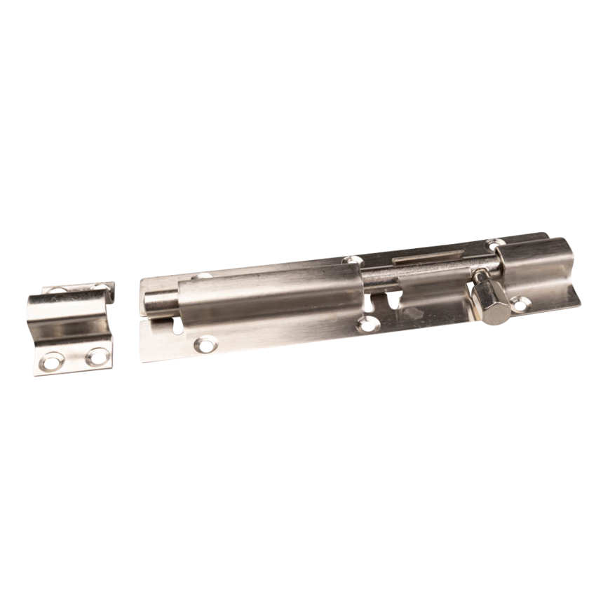 Stainless Steel Door Bolt 150 mm Brushed – Stainless Steel 304 Slide Bolt for Gates, Doors, Shed Doors and Fences