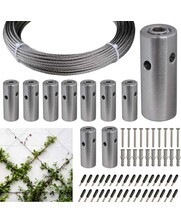 Edelstahl Kletterhilfe-Set für das Leiten von Pflanzen und Sträuchern entlang der Wand.