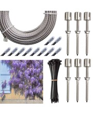 Blauregen Wisteria leiten Kletterhilfe Kreuzschraube Edelstahl Spalier 4mm Paket