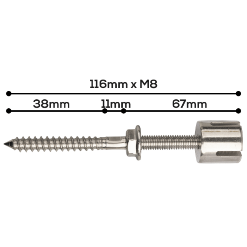 Laburnum  leiten Kletterhilfe Kreuzschraube Edelstahl Spalier 3mm Paket